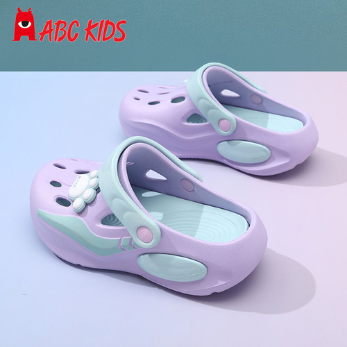 Abckids儿童洞洞鞋夏季新款