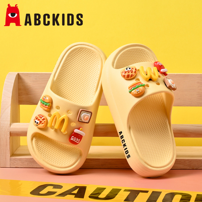 Abckids儿童凉拖鞋汉堡薯条