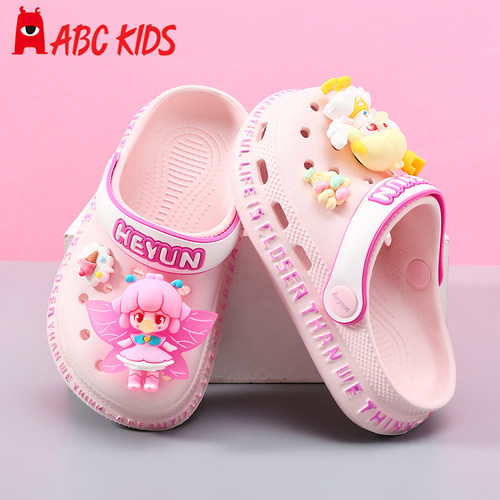 Abckids夏季儿童可爱舒适洞洞鞋