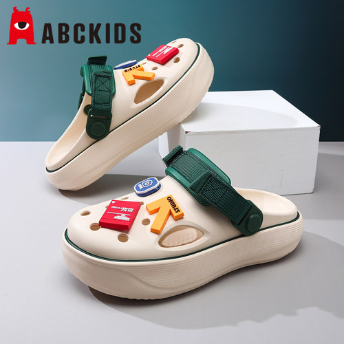 Abckids夏季新款软底儿童洞洞鞋