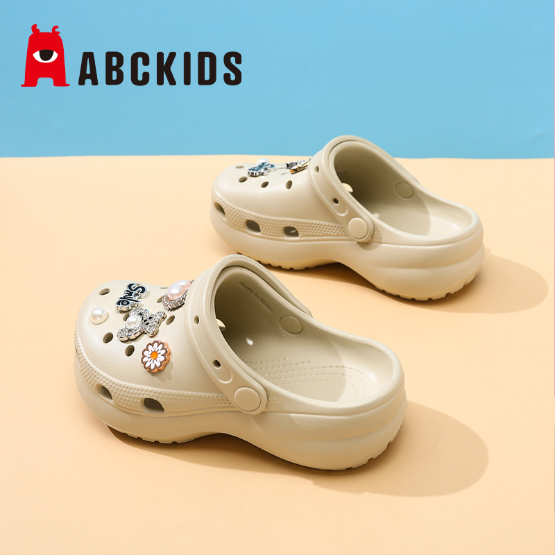 Abckids儿童踩屎感洞洞鞋夏季