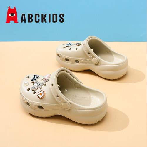 Abckids儿童踩屎感洞洞鞋夏季