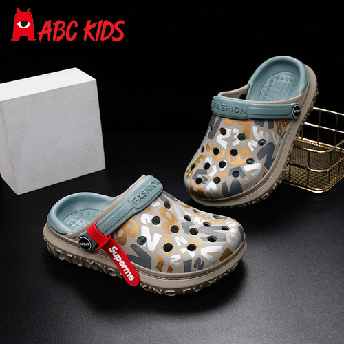 Abckids个性新款男童洞洞鞋