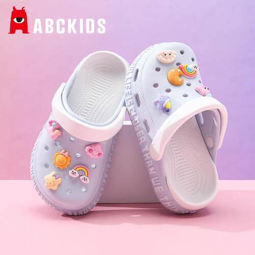 Abckids儿童洞洞鞋女孩拖鞋