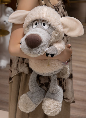 披着羊皮的狼毛绒公仔NICI小羊布玩偶送朋友生日礼物儿童节礼物