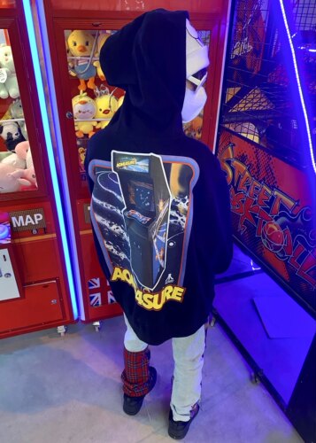 背面大印花百搭连帽卫衣