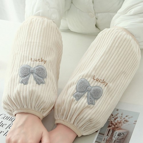 袖套成人可爱羽绒服长款秋冬季套袖护袖工作学生上班防污防脏袖头