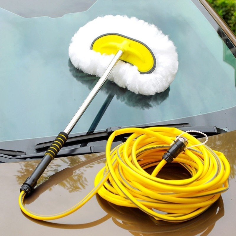新款长杆加厚通水洗车拖把擦车用刷车工具洗车神器清洗工具套装