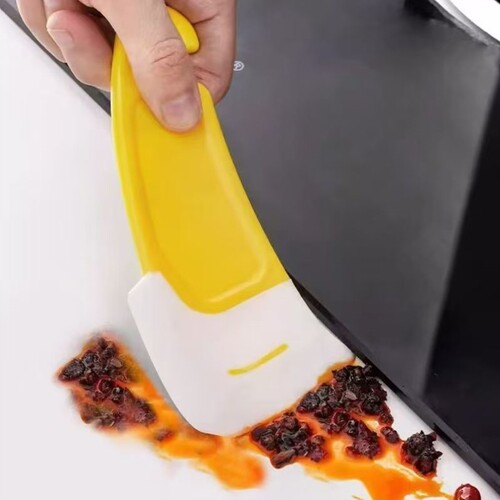 厨房耐用油污清理刮刀硅胶除油刮板奶油烘焙涂抹刀去锅底污渍刮片