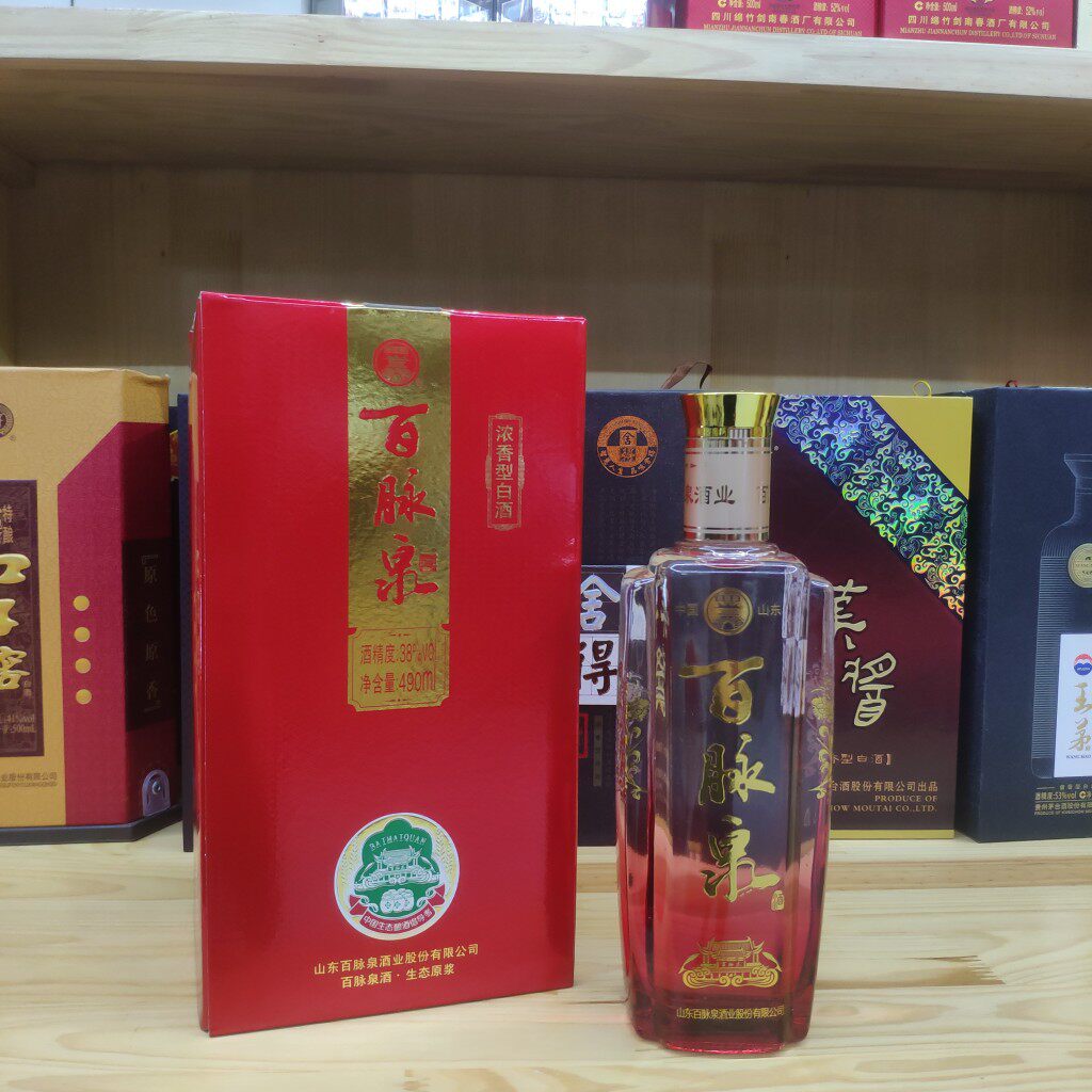 山东济南特产 百脉泉酒38度新品 清照酒白酒浓香酒特价正品包邮
