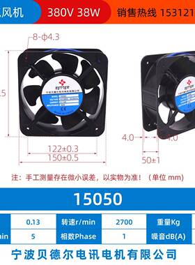 新品宁波15050轴流式风机220V380V15050FZY2-S150*150*50包邮