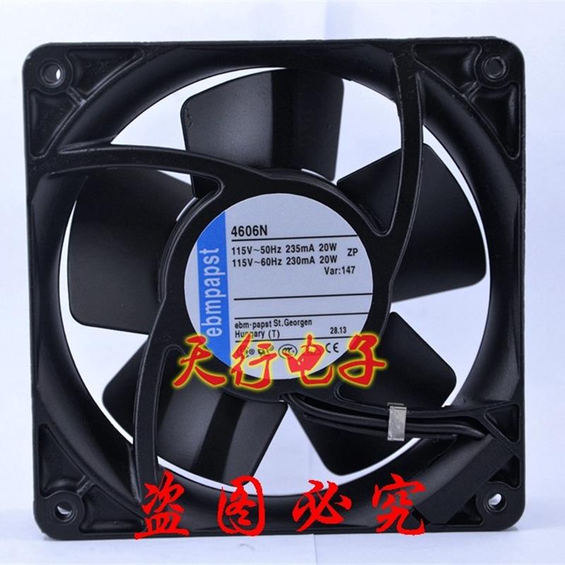 新款4606N全新ebmpapst轴流风机变频器风扇115V耐高温UPS电源包邮