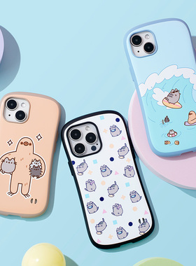 适用苹果iPhone14promax/14pro/14/14Plus胖吉猫联名款iFace抗震防摔全包手机壳可爱卡通小清新风手机保护套