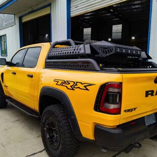 适配猛禽f150坦途公羊霸王龙龙门架带后备胎架 防滚架 后斗备胎架