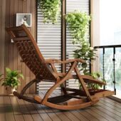 德国品质躺椅折叠大人摇摇家用午休凉椅午睡懒人阳台逍遥成人老人