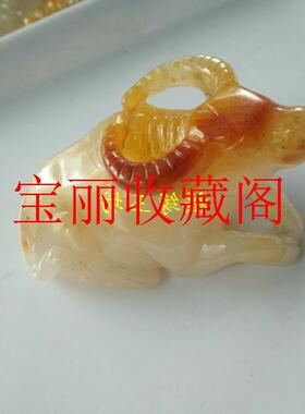 黄龙玉生肖牛挂件玉饰品黄龙玉牛气冲天玉坠玉石生肖牛吊坠男女款