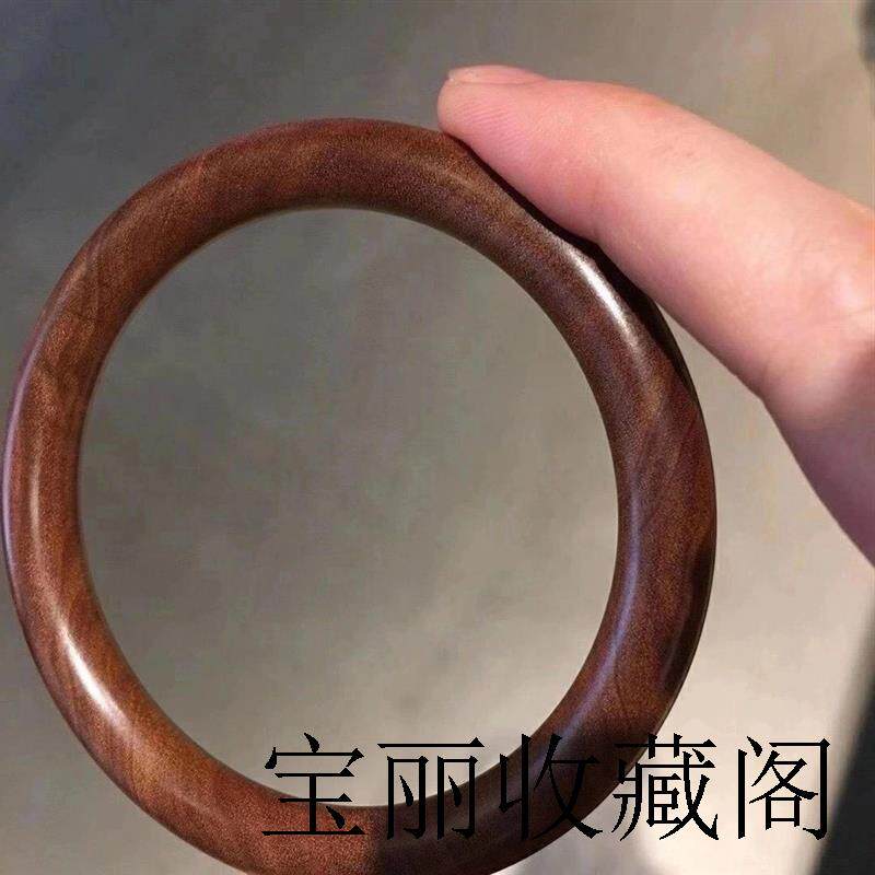 高端印度老山檀香原木圆条手镯檀木手镯红肉美人条民族风手环木质