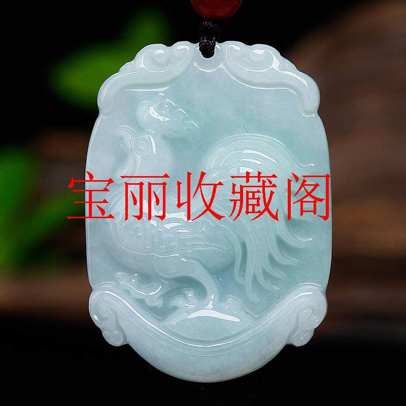 新款翡翠色十二生肖玉吊坠玉鼠牛虎兔龙蛇马羊猴鸡狗猪玉坠毛衣链