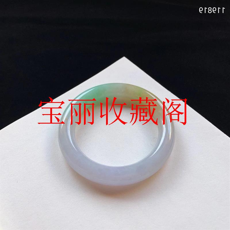 高端新疆老矿和田玉春彩手镯羊脂玉镯子新中式国风礼物美人条玉镯