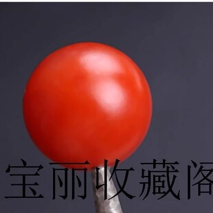 原矿保山南红散珠玛瑙圆珠子隔珠佛珠星月菩提顶珠满肉柿子红手串