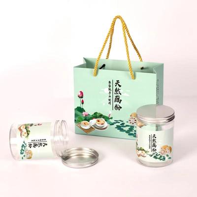 天然莲子藕粉包装礼盒密封罐