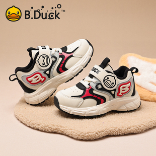 二棉鞋 B.Duck小黄鸭童男童加绒运动鞋 儿童户外保暖棉鞋 新款 潮 冬季