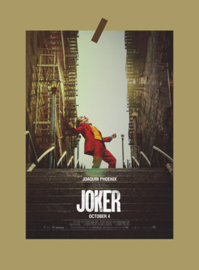 Joaquin Phoenix 小丑 Joker 电影海报墙贴 宿舍房间装饰画报挂画