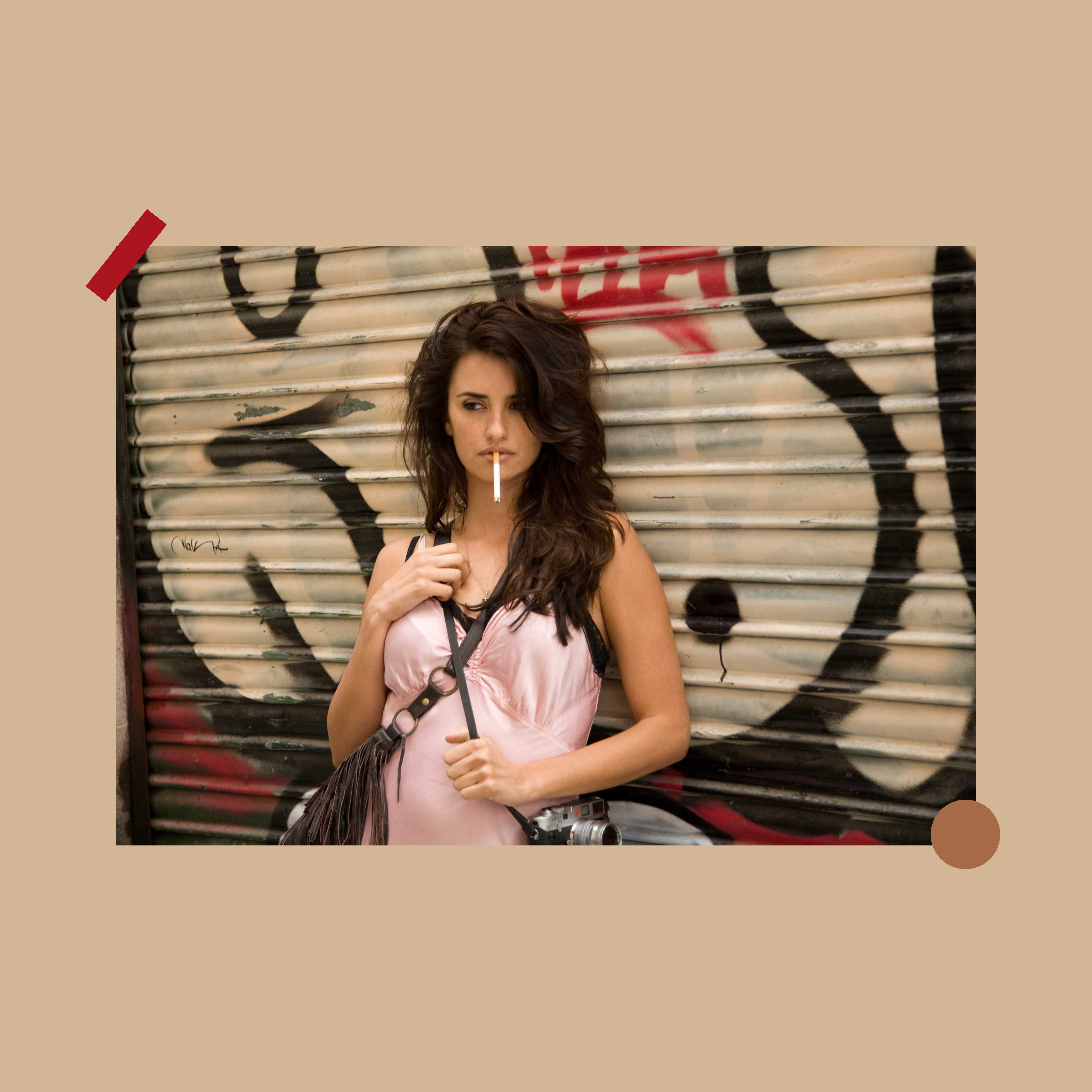 电影海报午夜巴塞罗那佩内洛普·克鲁兹复古画报卧室墙贴装饰挂画