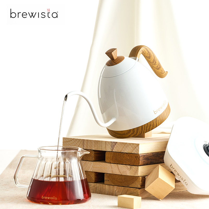 Brewista 智能不锈钢手冲温控壶 咖啡细口壶 电水壶自带加热底座