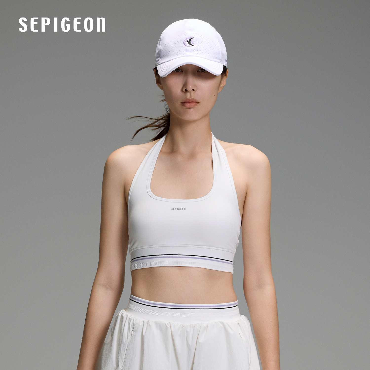 SEPIGEON挂脖露背运动上衣网球内衣上衣