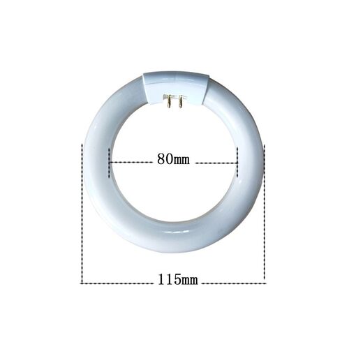 9W显微镜灯管T6内四针FCL9EX-N外径115mm内径80mm四针内6400k