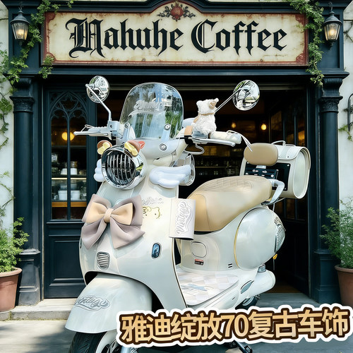 适用雅迪摩登绽放70电动车装饰