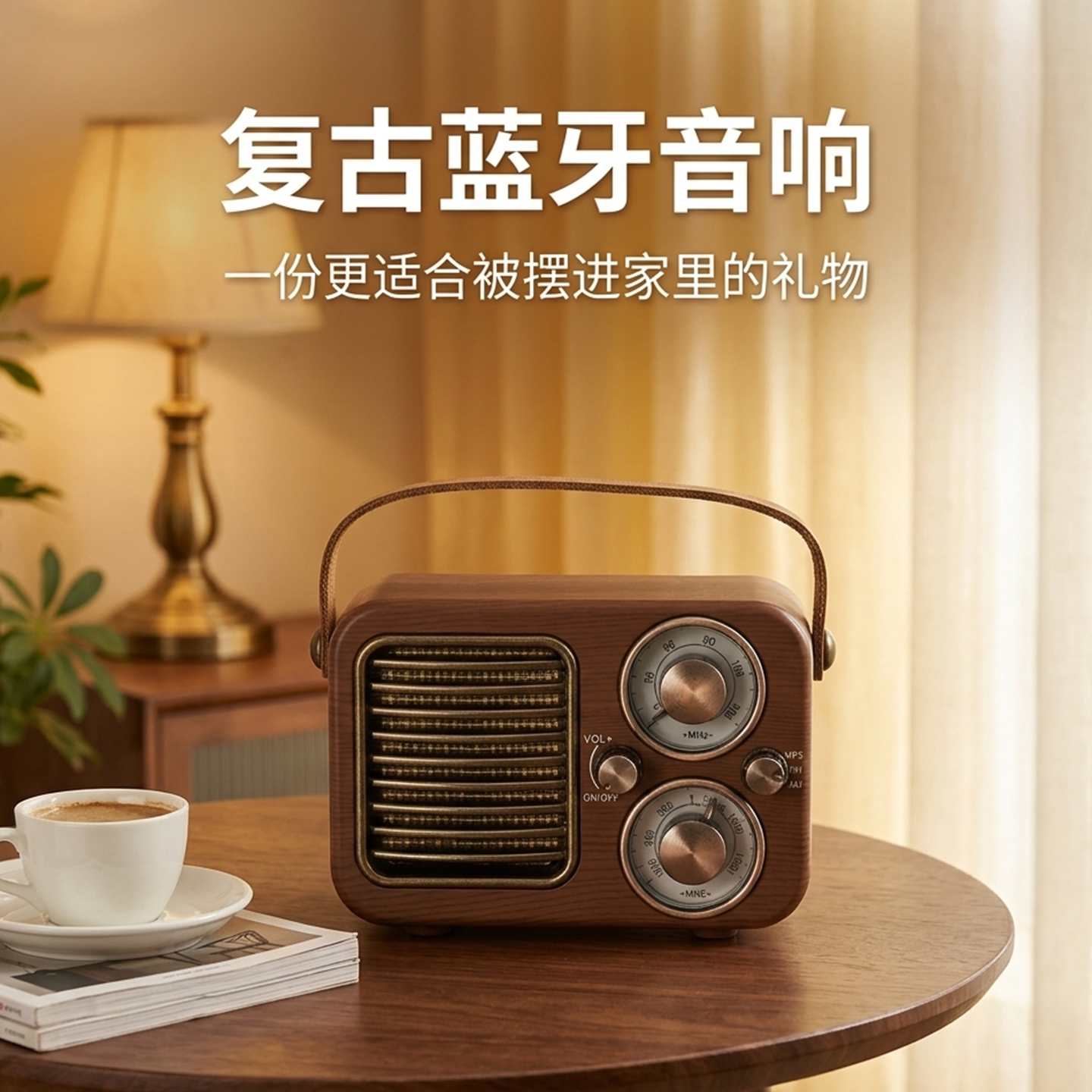 复古收音机蓝牙音响送爸爸妈妈生日礼物父亲长辈听戏实用老人音箱