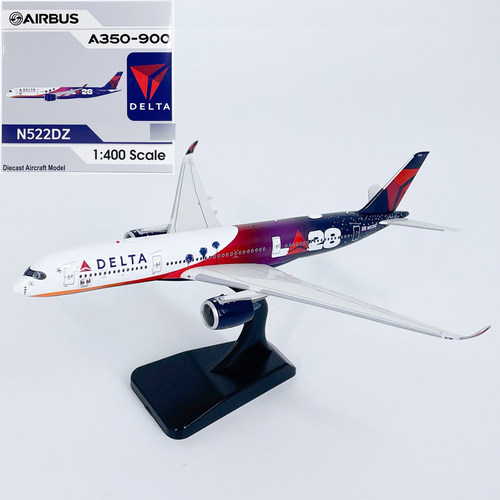 AV 1:400达美航空A350-900客机N522DZ合金飞机模型起落架磁吸