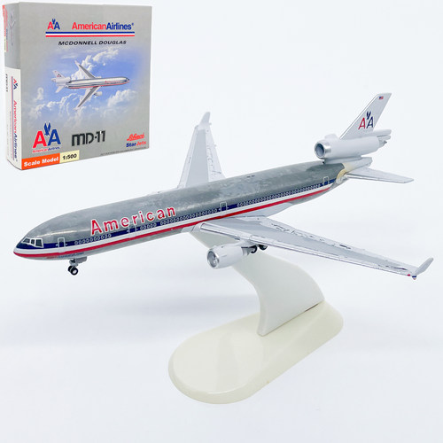 1:500美国航空MD-11客机NI763飞机模型合金成品摆件收藏