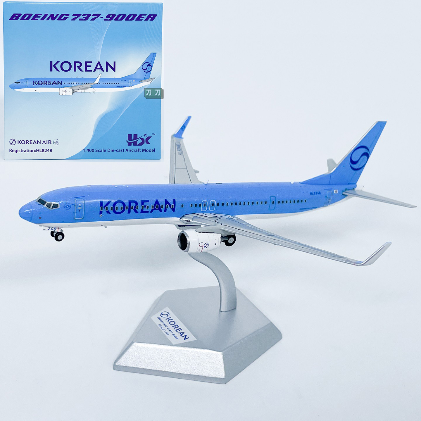 HX 1:400大韩航空波音B737-900ER客机HL8248仿真飞机模型模型合金