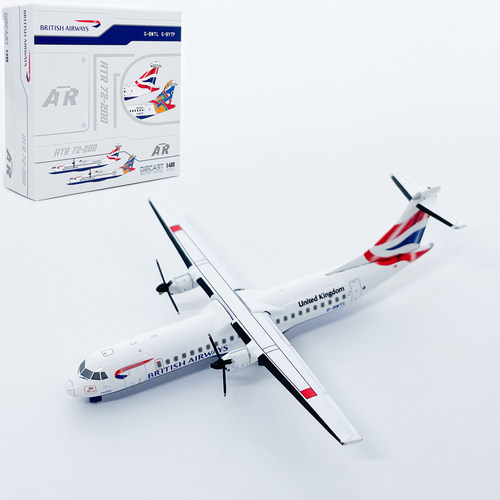 JC 1:400英国航空ATR-72-200客机G-BWTL合金飞机模型摆件