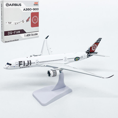 AV1:400斐济航空A350-900客机DQ-FAM合金飞机模型起落架磁吸