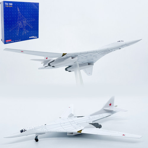 AMER合金轰炸机玩具模型TU-160