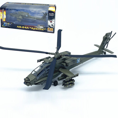 1:72 美国AH-64A阿帕奇AH64武装直升机飞机塑料航模摆件成品37029