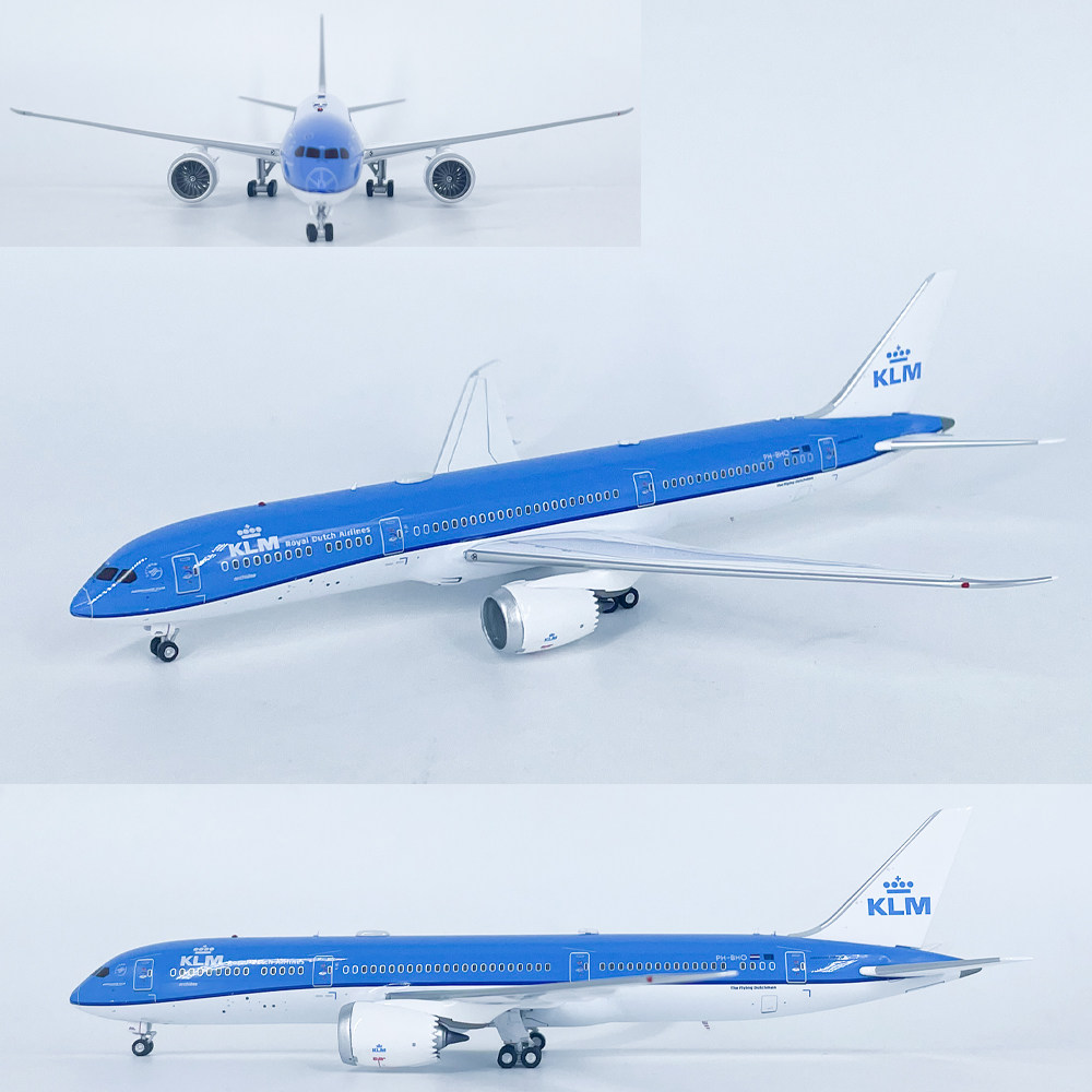 1:400荷兰皇家航空波音787-9客机ph-bho飞机模型合金仿真金属摆件