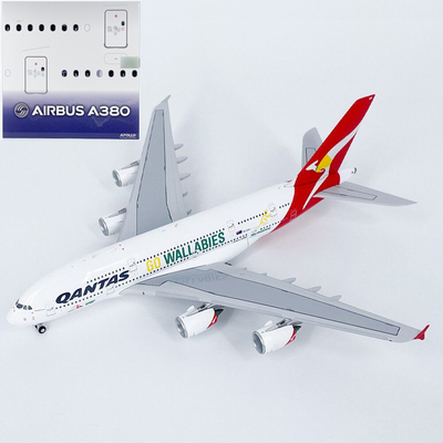 1:400澳洲航空A380客机VH-OQH飞机模型合金摆件收藏APOLLO
