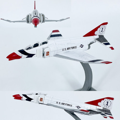 1:144美国F-4鬼怪Ⅱ战斗机F4飞机模型合金 航母舰载机成品