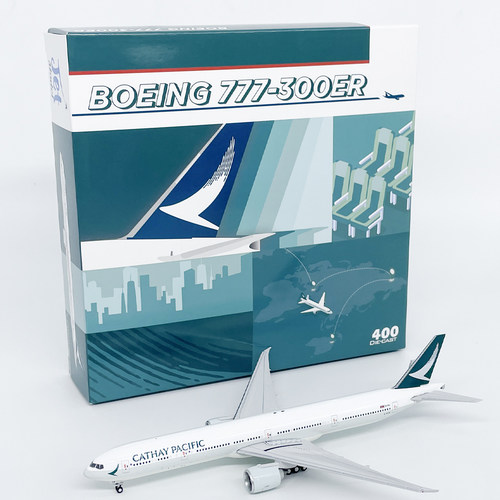 jet 1:400国泰航空波音B777-300ER客机B-KQY飞机模型合金仿真摆件