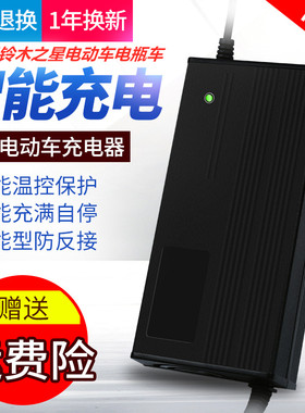 铃木之星电动车电瓶车通用充电器36V48V12Ah60V20Ah72V30Ah包邮