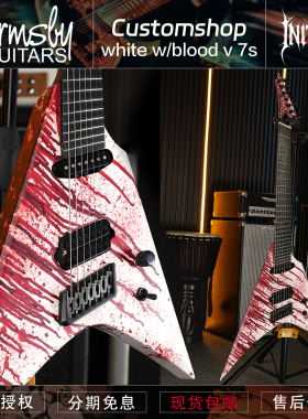 初始化 澳产Ormsby Customshop white w/blood v 7s 电吉他 现货
