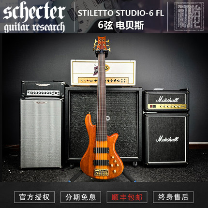 斯科特Schecter STILETTO STUDIO-6 FL 6弦无品电贝司斯Bass 现货