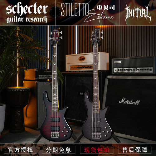 初始化 斯科特 Schecter STILETTO EXTREME 4 5 弦电贝斯司 预售