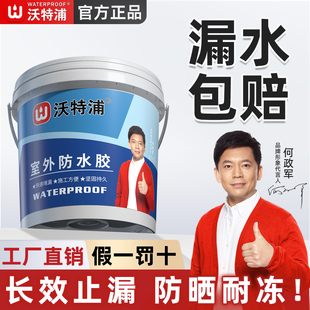 沃特浦防水材料漏水胶补漏王屋顶防漏专用胶房顶天沟裂缝鱼池胶水