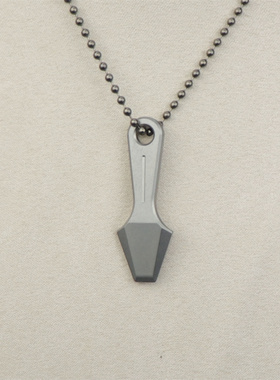 时尚百搭钛合金撬棍吊坠毛简约实用挂坠情侣ins项链坠毛衣链坠